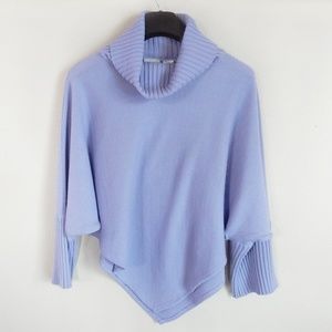 Light blue / lilac poncho sweater by Newport News